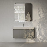 Darcy 1000mm Matt Grey Wall Hung Vanity Unit with Ceramic Basin