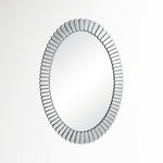 Celeste 600x900mm Oval Bathroom Mirror with Scalloped Edge Frame