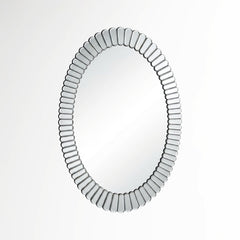 Celeste 600x900mm Oval Bathroom Mirror with Scalloped Edge Frame