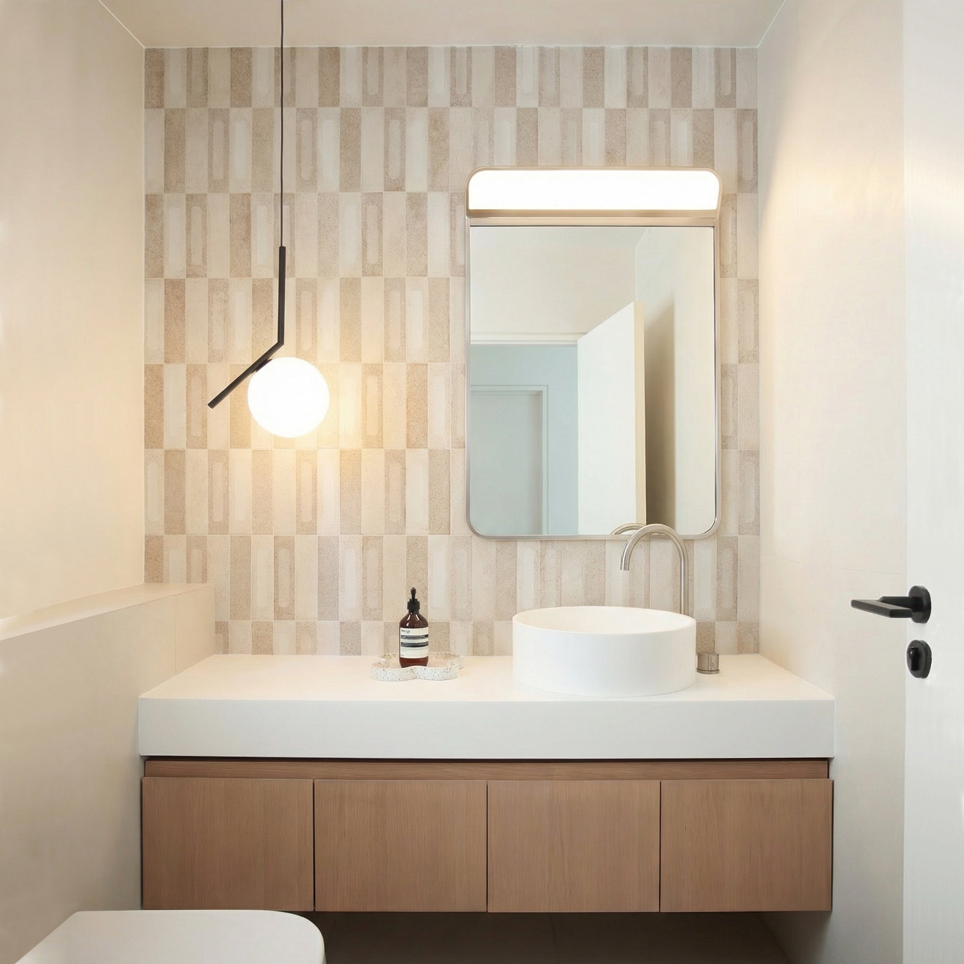 Lumen slim illuminated bathroom mirror 600x850mm